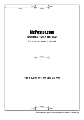 Bohrlochschema BS 3AD | McPoster.com