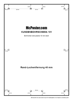 Kundenbohrschema 101 | McPoster.com