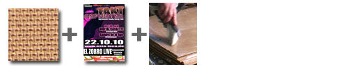Set-Variante 11: Hartfaser + Druck + Kleben | McPoster.com